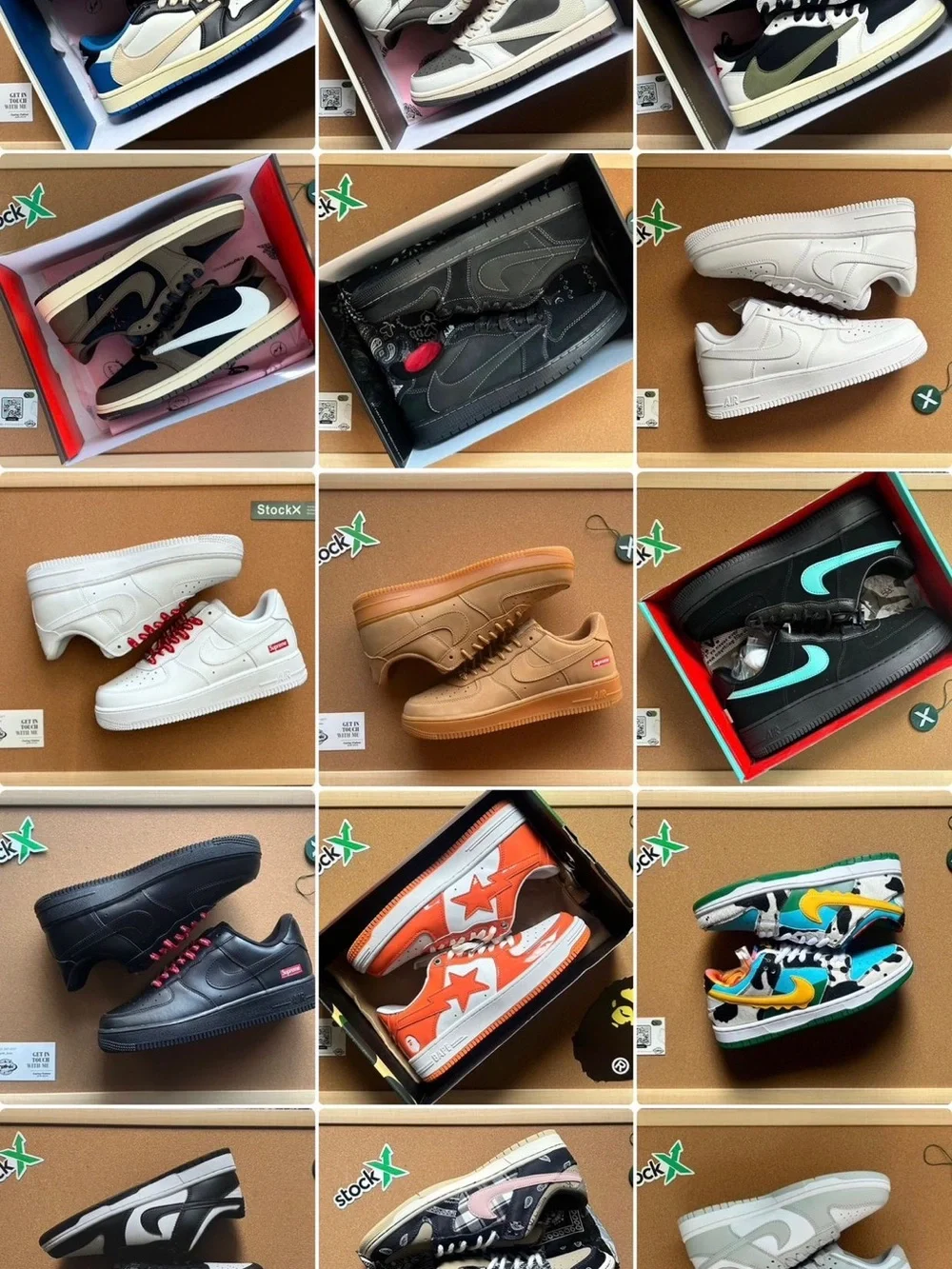 Jordan Retro Sneakers - Black, White, Pink, Blue, Tan, Red, Cream Options - Picture 3 of 7